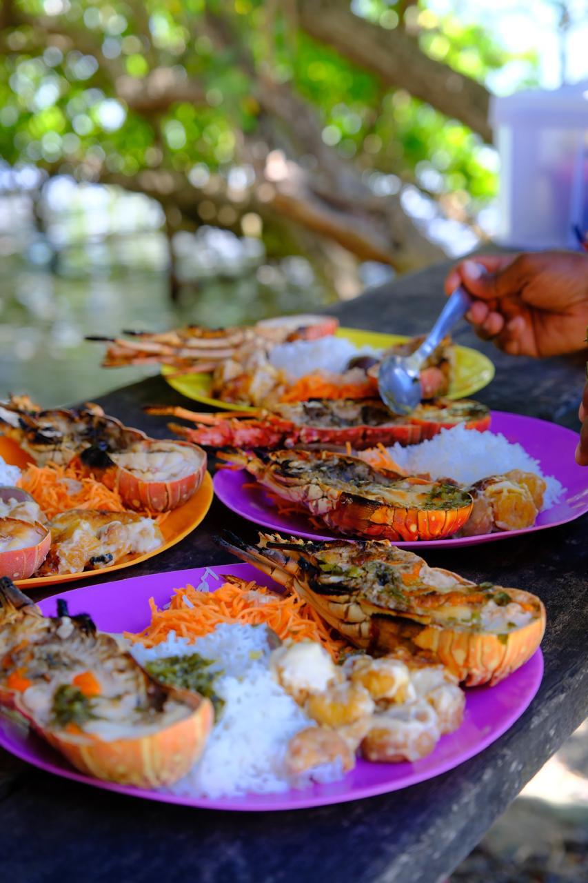 Langoustes grillées & saveurs créoles