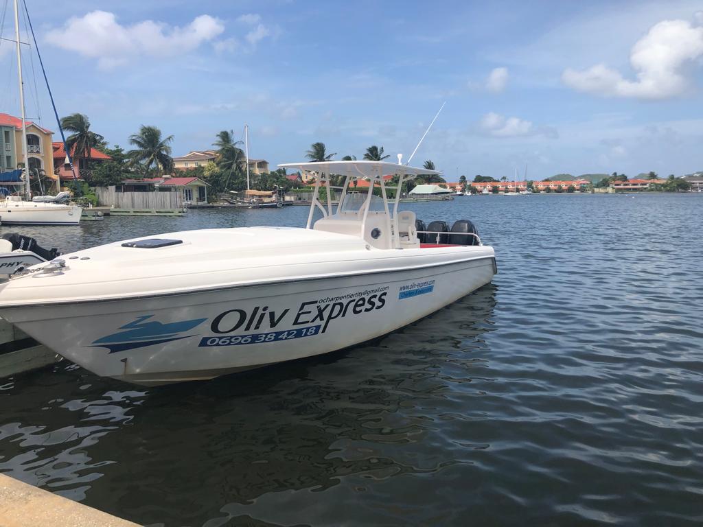 L'Oliv Express à la marina